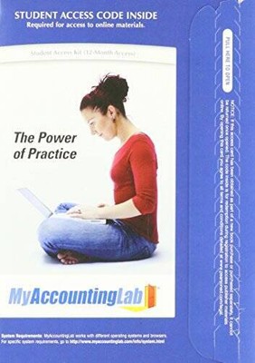 My Accounting Lab - Misc. Supplies By Pearson - GOOD