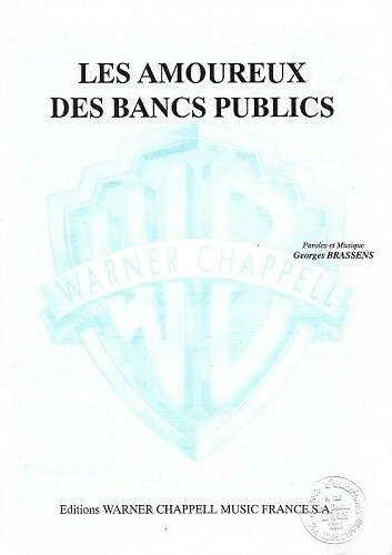 Partition Piano Voix Georges Brassens Les Amoureux Des Bancs Publics Ebay