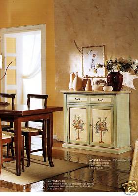 CREDENZA IN LEGNO DIPINTA A MANO