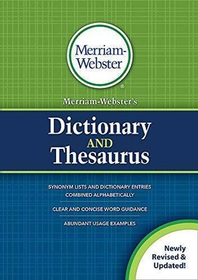 Merriam-Websters Dictionary and Thesaurus, New Edition, (Trade Paperback - GOOD