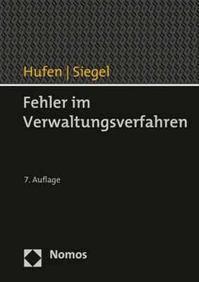 Fehler im Verwaltungsverfahren Buch Nomos Verlagsges.MBH + Co
