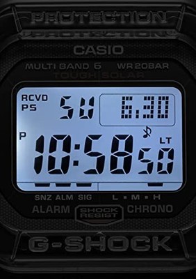Pre-owned Casio G-shock Gw-s5600u-1jf Men's Watch Origin Solar Radio Carbon Fiber Digital