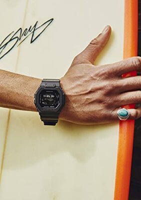 Pre-owned G-shock Casio Men`s Watch  Gbx-100ns-1jf G-lide Bluetooth Mobile Link Function