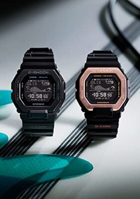 Pre-owned G-shock Casio Men`s Watch  Gbx-100ns-1jf G-lide Bluetooth Mobile Link Function