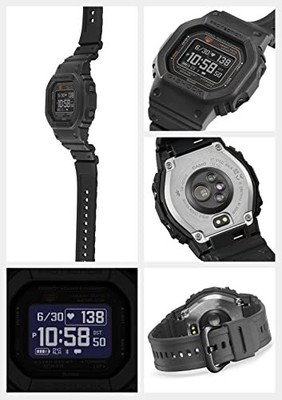 Pre-owned Casio G-shock Watch Domestic G-squad Heart Rate Monitor With Bluetooth Dw-h 15 In Black