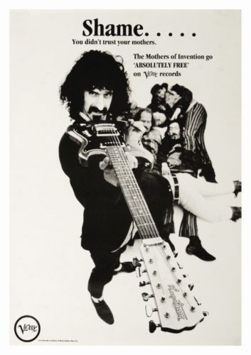 Frank Zappa Mothermania 12インチレコード FRANK ZAPPA Mothermania LP 1969 PROMO Album Cover Slick