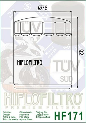 Hiflo Ölfilter HF 171 passt an Buell M2 S1 S3 X1 Harlex Davidson