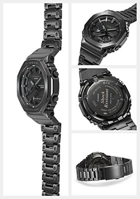 Pre-owned Casio G-shock Wristwatch Bluetooth Full Metal Solar Gm-b2100bd-1ajf Men's Black