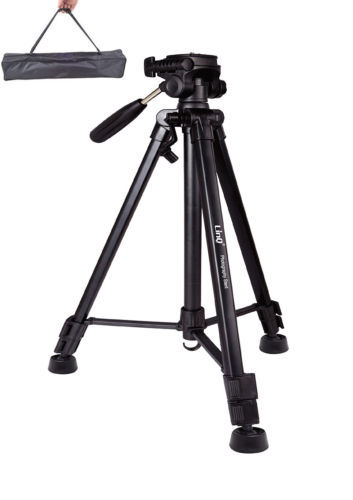 Cavalletto Treppiedi Universale Videocamera Fotocamera Digitale 1,6m Linq Sab233