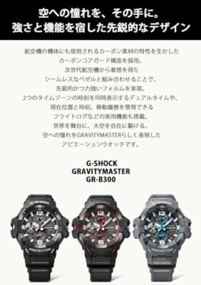 Pre-owned Casio G-shock Gravity Master Gr-b300-1ajf Men's Watch Bluetooth Black Psl