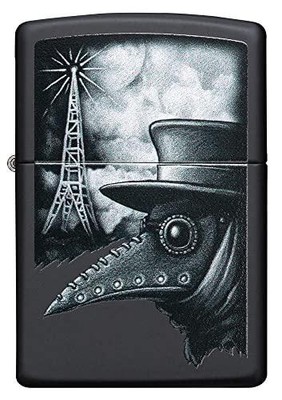 Zippo Plague of Disinformation Black Matte Pocket Lighter
