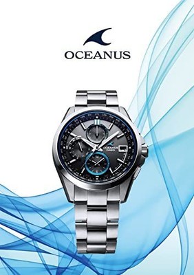 Pre-owned Casio Oceanus Classic Ocw-t2600-1ajf Black Radio Wave Solar Men Watch With Box