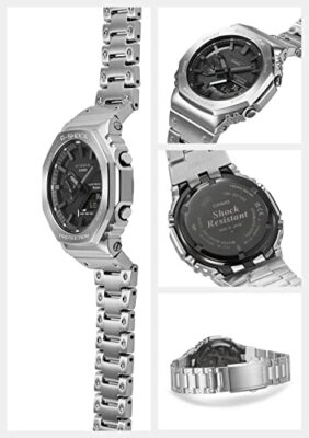 Pre-owned Casio G-shock Watch Bluetooth Full Metal Solar Gm-b2100d-1ajf Men's Silver