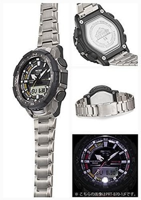Pre-owned Casio Watch Protrek Angra Line Smartphone Link Prt-b70t-7jf Men's Gray