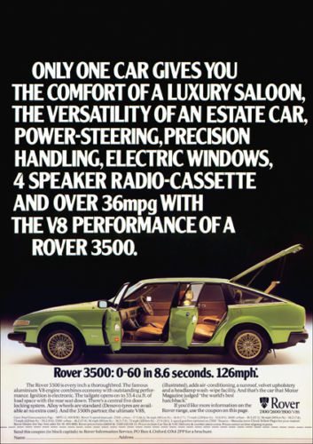 Rover Car Sales Brochures