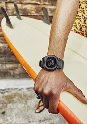 Pre-owned G-shock Casio Men`s Watch  Gbx-100ns-1jf G-lide Bluetooth Mobile Link Function