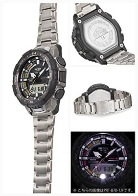 Pre-owned Casio Watch Protrek Angra Line Smartphone Link Prt-b70t-7jf Men's Gray