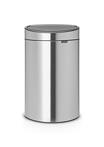ROTHO Mülleimer Set 40l Mit Deckel & Trittmechanismus – Inkl. 3 Beutelrollen, Für Küche & Mehr