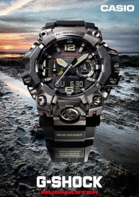 Pre-owned Casio G-shock Gwg-b1000-1ajf Master Of Land Mudmaster Watch From Jp