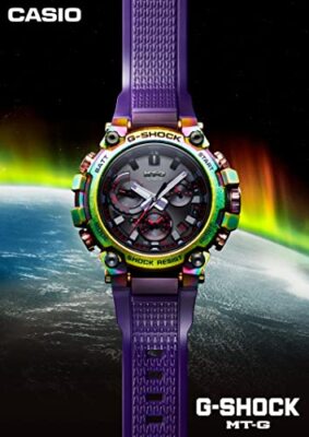 Pre-owned Casio G-shock Watch Mt-g Bluetooth Mtg-b3000prb-1ajr Men's Purple Skeleton