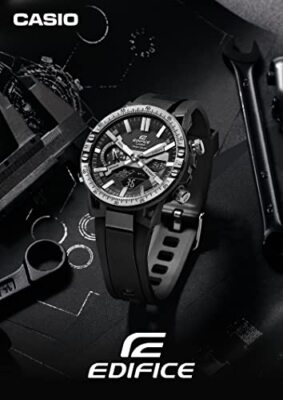 Pre-owned Casio Edifice Sospensione Ecb-2000ytp-1ajf Men's Watch Solar Bluetooth Black