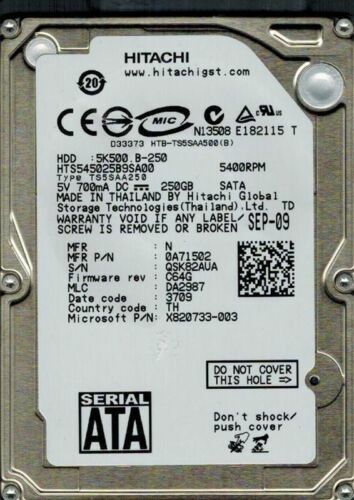 Disco Rigido HDD Interno 1 TB 2.5'' SATA3 5400RPM - Compatibile Per Notebook Asus R510C (Ricambio O Upgrade)