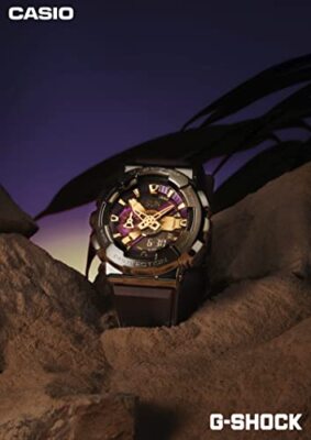 Pre-owned Casio G-shock Classy Off-road Series Gm-110cl-6ajf Men's Purple Matte Skeleton