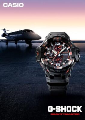 Pre-owned Casio G-shock Gravity Master Gr-b300-1a4jf Men's Watch Bluetooth Black Psl