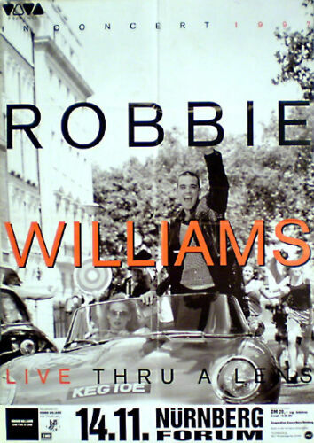Poster für Musikfans von Robbie Williams