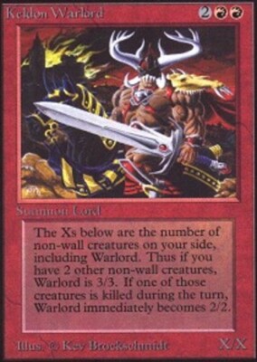 Moderate Play, English MTG Regular Keldon Warlord Collectors' Edition Magic the 