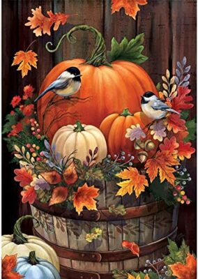 Kits - Fall Pumpkin Counted Cross Stitch Ki...