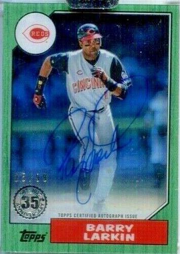 2022 Topps Clearly Authentic Autographs - Barry Larkin #87TBA-BLA