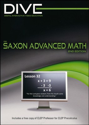 Saxon Advanced Mathematics 2nd Edition DIVE CDRom