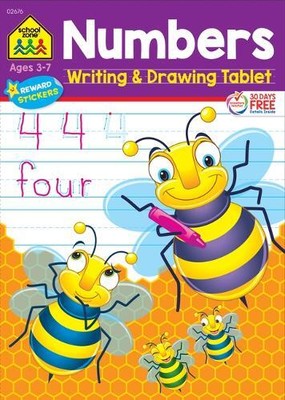 School Zone School Zone Numbers Writing & Drawing Tablet Workbook (Paperback)