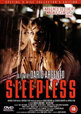 SLEEPLESS Dario Argento - Max Von Sydow Region 2 DVD WS 2000