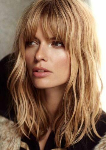 2019 Natural Wave Ombre Blonde Full Bangs Wigs Hair Ebay