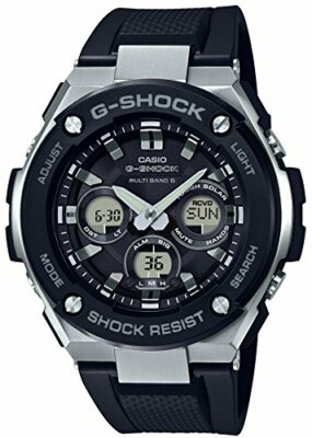 Pre-owned Casio G-shock Gst-w300-1ajf Steel Solar Atomic Radio Men's Watch From Japan