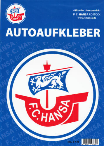 Fußball-Aufkleber von Hansa Rostock