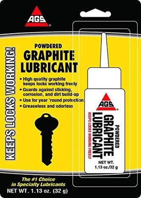 Ags Mr Zip Graphite Powdered Lubricant 1.13 Oz. Bottle