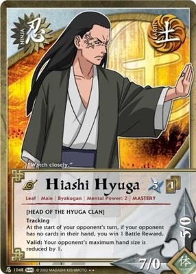 Hiashi Hyuga (N-1048) - FOIL - Tales of the Gallant Sage - Naruto CCG
