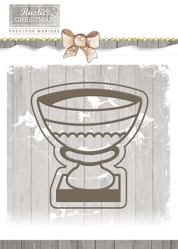 Stanzschablone - Precious Marieke - Rustikal - Stein Vase