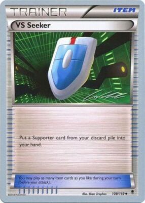 Pokemon 1x NM-Mint Regular VS Seeker - 109/119 - Cody Walinski - WCS 2016 World 