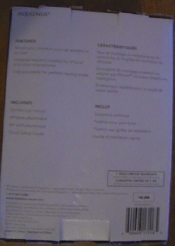 Insignia Vehicle Cell / Smart Phone Mount