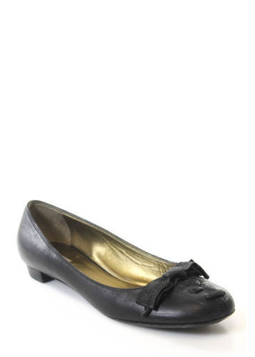 MIU MIU Velvet Ballet Flats バレエシューズ Miu Miu Black Velvet Ballet Flats w/ Bow sz 37 | eBay