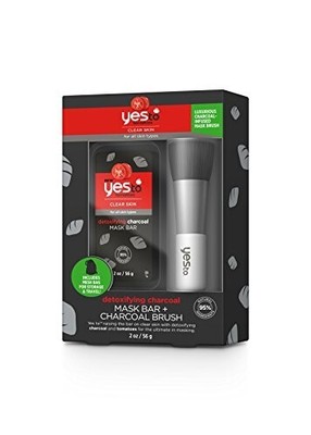 Yes To Tomatoes.  Detoxifying Charcoal Mask Bar plus Charcoal infused Brush. 2oz