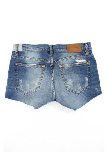 Zara ZW DENIM SHORTS WITH RHINESTONES 6840/247 size 26 (US 2 Zara ZW DENIM SHORTS WITH RHINESTONES 6840/247 size 26 (US 2