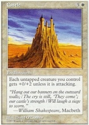 1x Castle MTG 5th Edition NM Magic Regular