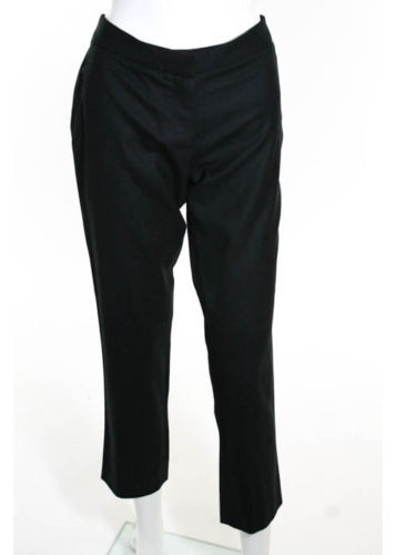Miu Miu Black Twill Dress Pants Size 44/ US 8 Wool Straight Miu Miu Black Twill Dress Pants Size 44/ US 8 Wool Straight