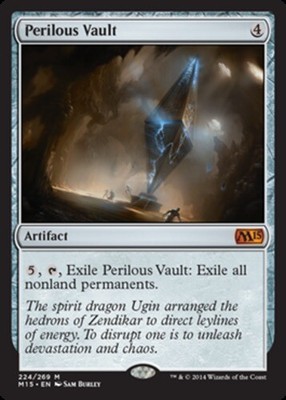 1x Perilous Vault Light Play, English Magic 2015 MTG Magic
