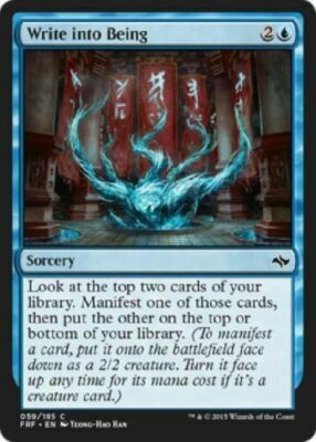 X4 Write into Being Fate Reforged Light Play MTG Magic DNA GAMES